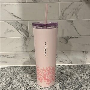 NWT Starbucks Limited Edition Cherry Blossom Cold Cup 20 oz